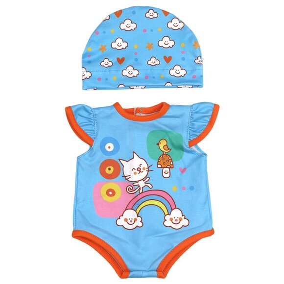 US Stock Dolls Clothes W/Hat for 14-16" Reborn Baby Dolls Boy Outfit for Gifts - Picture 4 of 6